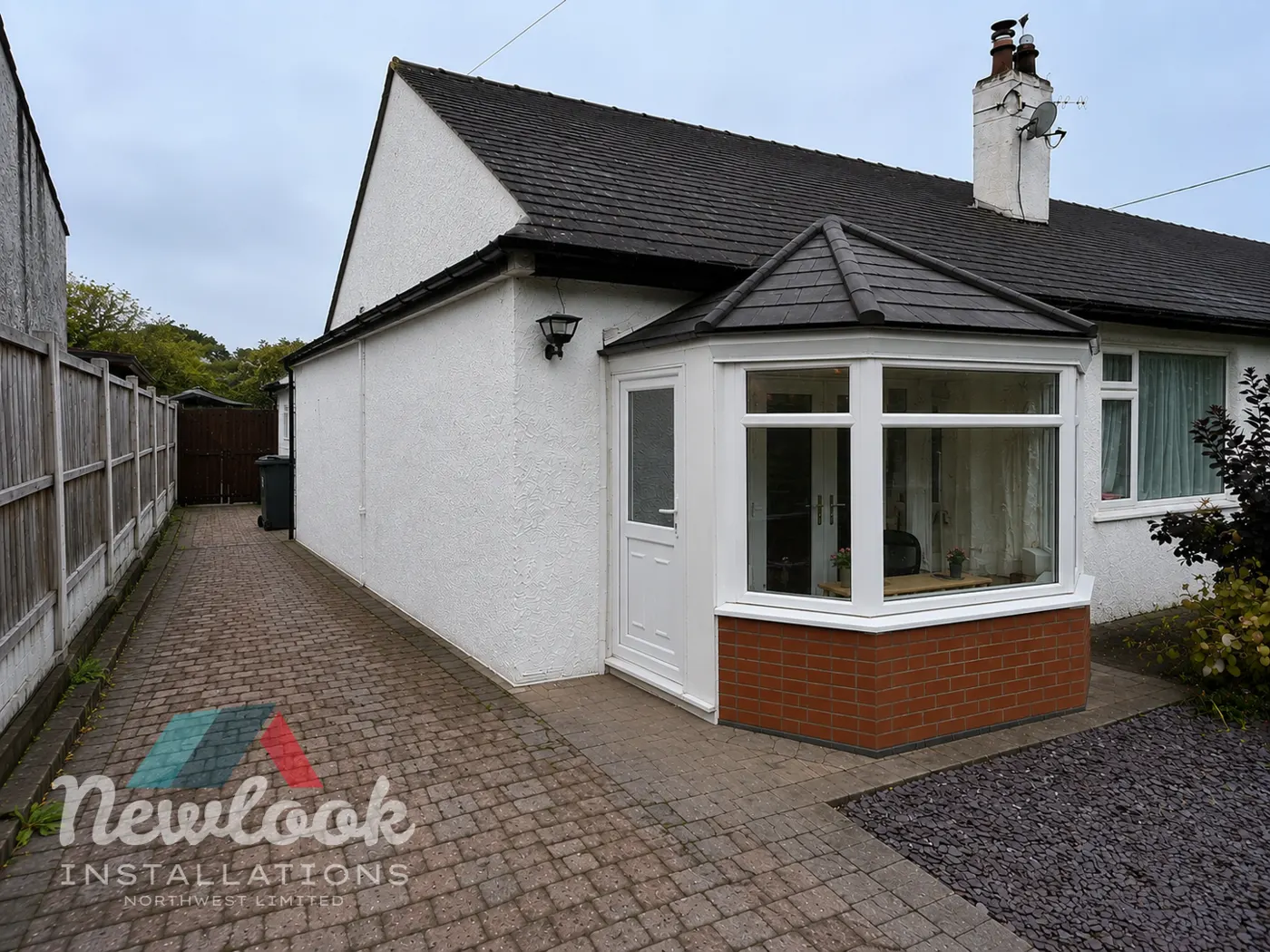 After: Bungalow with new porch added